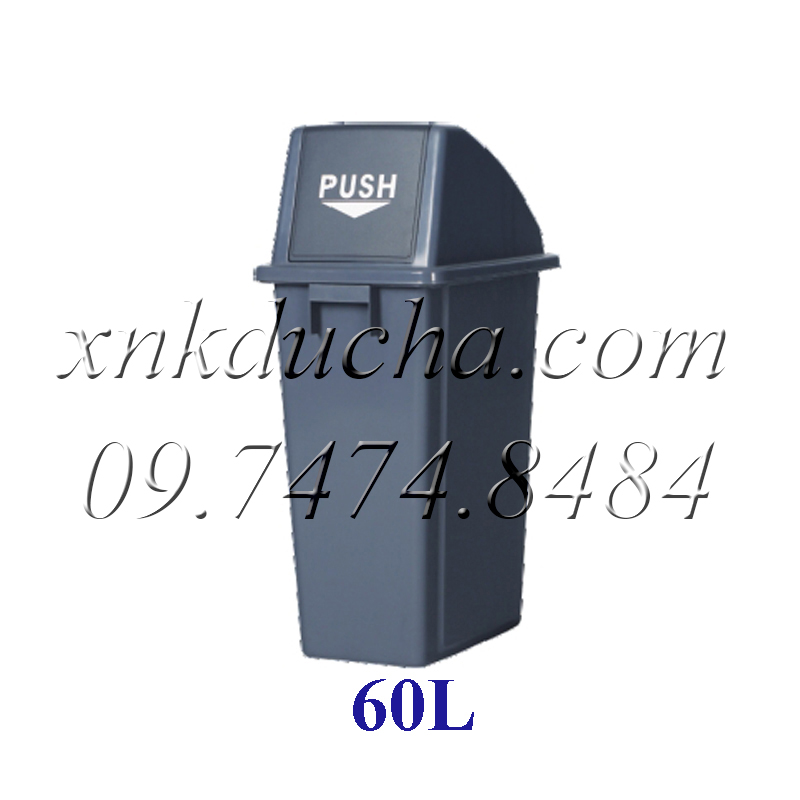 Thùng rác nhựa có nắp 60L