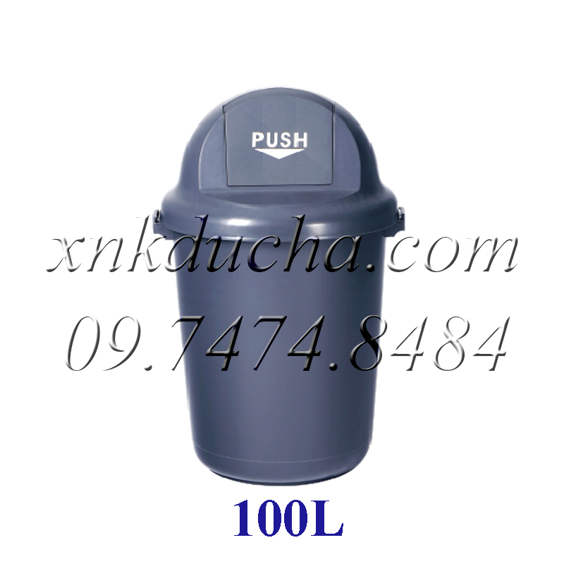 Thùng rác nhựa có nắp 100L